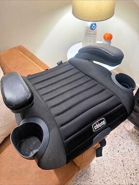 Chicco GoFit Plus Backless Booster Car Seat Black